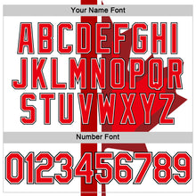 Загрузить изображение в средство просмотра галереи, Custom White Fire Red-Black Canada Maple Leaf Performance T-Shirt
