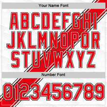 Laden Sie das Bild in den Galerie-Viewer, Custom White Fire Red-Black Canada Line Performance T-Shirt
