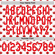 Laden Sie das Bild in den Galerie-Viewer, Custom White Fire Red Canada Maple Leaf Plaid Performance T-Shirt
