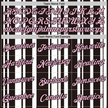 Laden Sie das Bild in den Galerie-Viewer, Custom Black Light Pink-White Italy Stripe Performance T-Shirt
