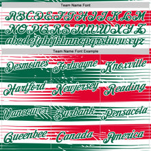 Загрузить изображение в средство просмотра галереи, Custom White Kelly Green-Red Italy Line Performance T-Shirt
