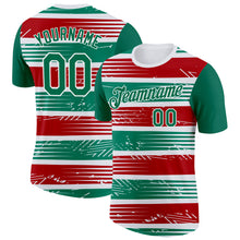 Загрузить изображение в средство просмотра галереи, Custom White Kelly Green-Red Italy Line Performance T-Shirt
