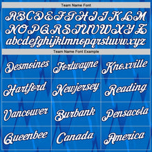 Load image into Gallery viewer, Custom Blue White-Navy Italy Line Performance T-Shirt
