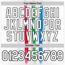 Загрузить изображение в средство просмотра галереи, Custom White Blue Green Red-Black Italy Line Performance T-Shirt
