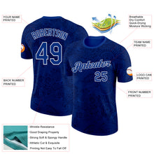 Laden Sie das Bild in den Galerie-Viewer, Custom Royal White Italy Paisley Bandana Performance T-Shirt
