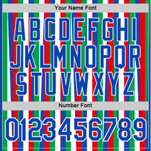 Load image into Gallery viewer, Custom Thunder Blue Green Red-White Italy Line Performance T-Shirt
