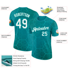 Charger l'image dans la galerie, Custom Blue White-Aqua Northern Ireland Geometric Shape Performance T-Shirt
