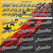 Load image into Gallery viewer, Custom Red Black Yellow-White Belgium Performance T-Shirt
