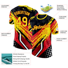 Загрузить изображение в средство просмотра галереи, Custom Yellow Red Black-White Belgium Performance T-Shirt
