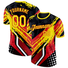 Загрузить изображение в средство просмотра галереи, Custom Yellow Red Black-White Belgium Performance T-Shirt
