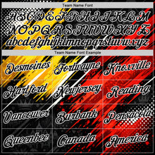 Load image into Gallery viewer, Custom Black Red White-Yellow Belgium Splash Performance T-Shirt
