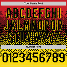 Load image into Gallery viewer, Custom Red Black-Yellow Belgium Mosaic Performance T-Shirt
