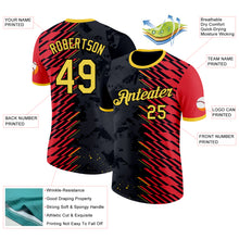 Load image into Gallery viewer, Custom Red Yellow-Black Belgium Performance T-Shirt
