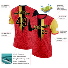 Load image into Gallery viewer, Custom Red Black-Yellow Belgium Performance T-Shirt
