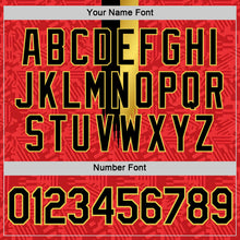 Load image into Gallery viewer, Custom Red Black-Yellow Belgium Performance T-Shirt
