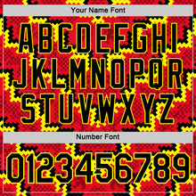 Load image into Gallery viewer, Custom Red Black-Yellow Belgium Mosaic Performance T-Shirt
