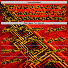 Load image into Gallery viewer, Custom Red Black-Yellow Belgium Geometric Performance T-Shirt
