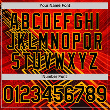 Load image into Gallery viewer, Custom Red Black-Yellow Belgium Geometric Performance T-Shirt
