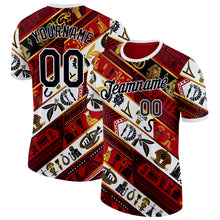 Load image into Gallery viewer, Custom White Black Red-Gold Egypt Performance T-Shirt
