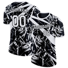Load image into Gallery viewer, Custom Black White New Zealand Silver Fern Performance T-Shirt
