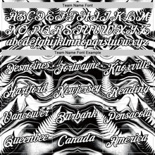 Load image into Gallery viewer, Custom Black White New Zealand Silver Fern Performance T-Shirt
