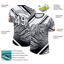 Load image into Gallery viewer, Custom White Black New Zealand Silver Fern Performance T-Shirt
