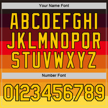 Load image into Gallery viewer, Custom Black Yellow-Red Germany Gradient Stripe Performance T-Shirt
