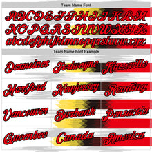 Load image into Gallery viewer, Custom White Fire Red Black-Yellow Germany Geometric Performance T-Shirt
