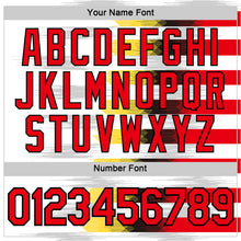 Load image into Gallery viewer, Custom White Fire Red Black-Yellow Germany Geometric Performance T-Shirt
