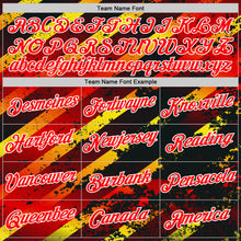 Загрузить изображение в средство просмотра галереи, Custom Black Fire Red Yellow-White Germany Splash Performance T-Shirt
