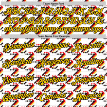 Load image into Gallery viewer, Custom White Yellow Red-Black Germany Geometric Performance T-Shirt
