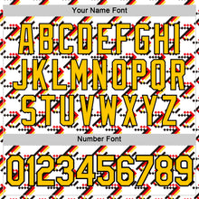 Load image into Gallery viewer, Custom White Yellow Red-Black Germany Geometric Performance T-Shirt
