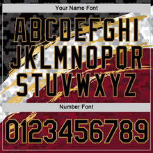 Загрузить изображение в средство просмотра галереи, Custom Red Black Old Gold Gray-White Germany Splash Performance T-Shirt
