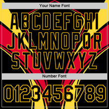 Load image into Gallery viewer, Custom Black Yellow-Red Germany Line Performance T-Shirt
