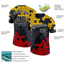 Load image into Gallery viewer, Custom Black Yellow Red-White Germany Geometric Performance T-Shirt
