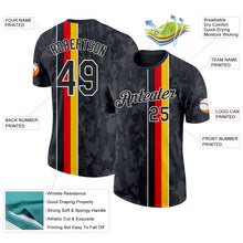 Load image into Gallery viewer, Custom Black Yellow Red-White Germany Stripe Performance T-Shirt
