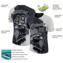 Load image into Gallery viewer, Custom Black Gray-White Germany Eagle Performance T-Shirt
