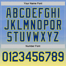 Загрузить изображение в средство просмотра галереи, Custom Blue Royal Light Yellow-White Curacao Wave Performance T-Shirt
