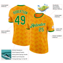 Загрузить изображение в средство просмотра галереи, Custom Orange Grass Green-White Cote d'Ivoire Line Performance T-Shirt
