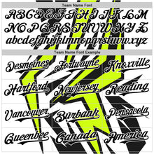 Load image into Gallery viewer, Custom White Black-Green 3D Pattern Design Car Racing Formula Auto Motorsport Authentic Baseball Jersey
