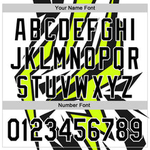 Load image into Gallery viewer, Custom White Black-Green 3D Pattern Design Car Racing Formula Auto Motorsport Authentic Baseball Jersey
