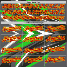 Laden Sie das Bild in den Galerie-Viewer, Custom Steel Gray Red Yellow Green-White 3D Pattern Design Car Racing Formula Auto Motorsport Authentic Baseball Jersey
