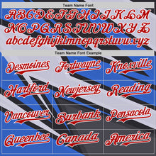 Laden Sie das Bild in den Galerie-Viewer, Custom Gray Red White-Blue 3D Pattern Design Car Racing Formula Auto Motorsport Authentic Baseball Jersey
