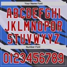 Laden Sie das Bild in den Galerie-Viewer, Custom Gray Red White-Blue 3D Pattern Design Car Racing Formula Auto Motorsport Authentic Baseball Jersey
