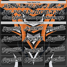 Загрузить изображение в средство просмотра галереи, Custom Black White Orange-Gray 3D Pattern Design Car Racing Formula Auto Motorsport Authentic Baseball Jersey
