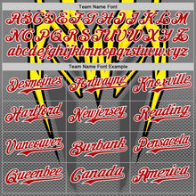 Load image into Gallery viewer, Custom Steel Gray Red White Yellow-Black 3D Pattern Design Car Racing Formula Auto Motorsport Authentic Baseball Jersey
