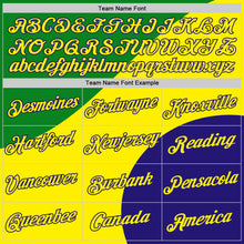 Load image into Gallery viewer, Custom Green Light Yellow-Dark Purple Brazil Color Blocks Performance T-Shirt
