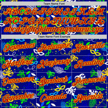 Загрузить изображение в средство просмотра галереи, Custom Blue Red-Gold Brazil Tropical Leaves Performance T-Shirt
