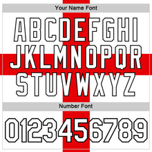 Load image into Gallery viewer, Custom White Red-Black England Cross Performance T-Shirt
