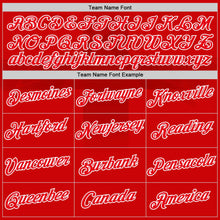 Load image into Gallery viewer, Custom Red Fire Red-White England Cross Performance T-Shirt
